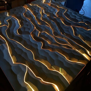 wall art 3d wood wall art modern art unique art color changing art work wood sculpture art natural art nature art led art carved art