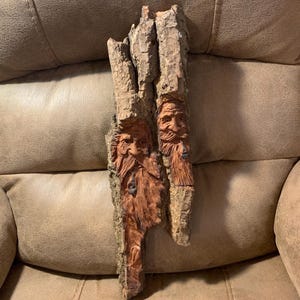 Wood Spirit Carving - “Ronan & Fergus”